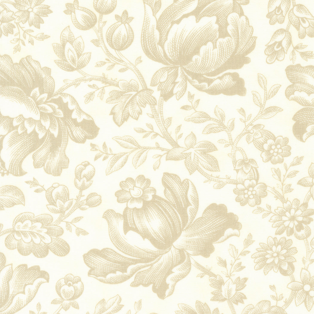 3 Sisters Cascade -puuvillakangas Romantic Toile Cloud, 44320-11, romanttinen toile-kuvio