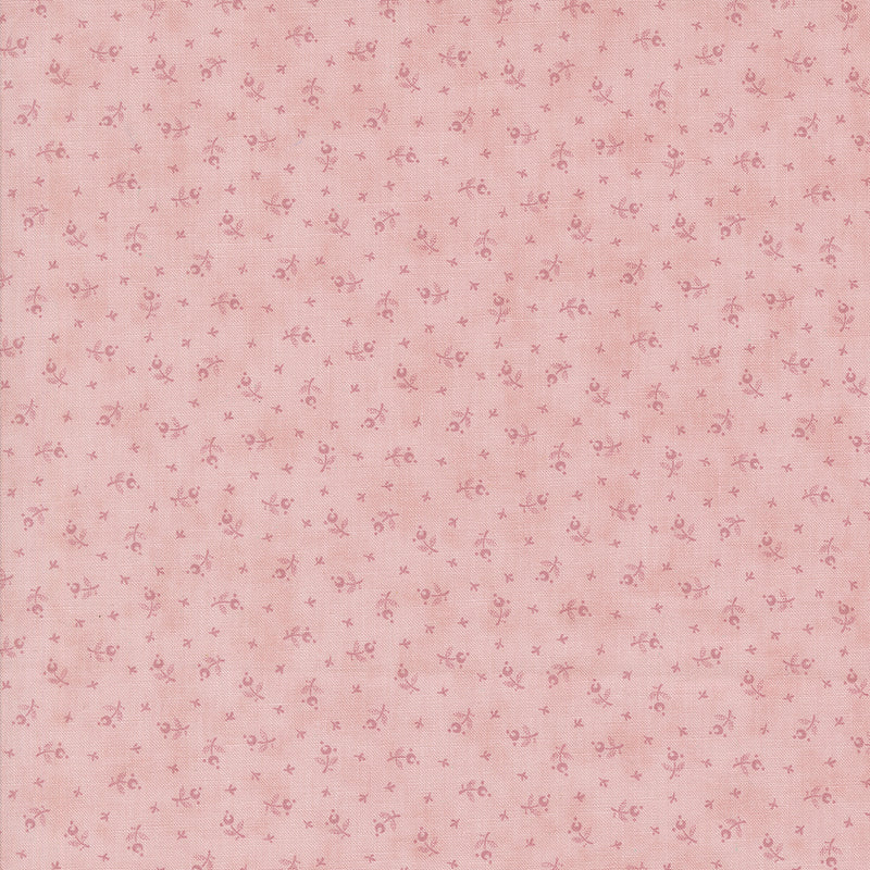 Vaalealila 3 Sisters Lavender Fields 44364-23 Berry Toss Lilac puuvillakangas, pienet marjakuvioinnit.