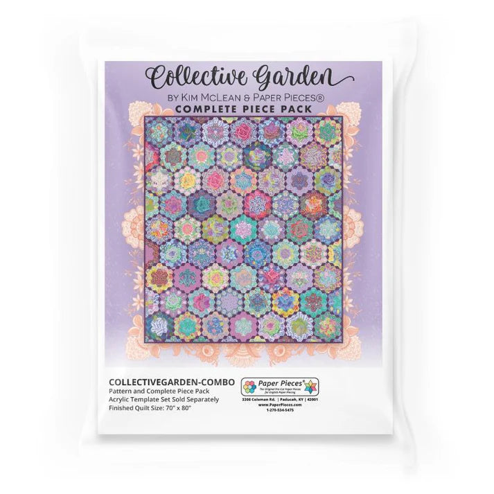 Collective Garden Quilt -tilkkutyöpakkaus (Kaffe Fassett, Morris&Co ja Tula Pink)