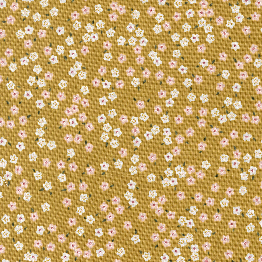 Sweetfire Road - Evermore 43154-13 Forget Me Not Honey Cotton Fabric