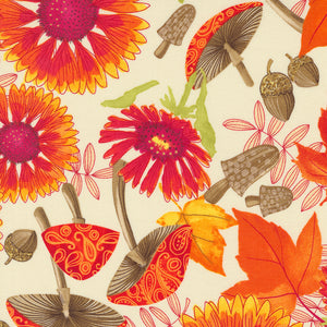 Robin Pickens - Forest Frolic - Indian Blanket Flowers Cream 48740-12 puuvillakangas