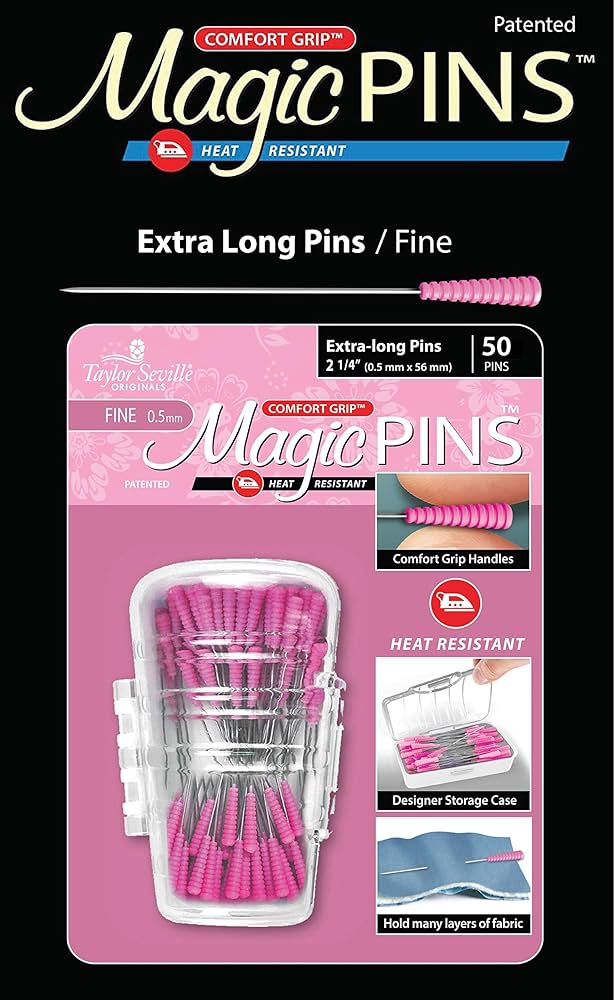 Magic Pins - Extra Long Fine - erikoispitkä ohut nuppineula