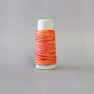 Cosmo Hidamari Sashiko -lanka 89-301 Tequila Sunrise kirjava