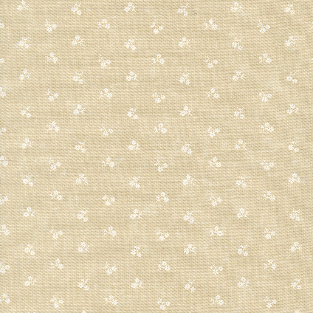 Kansas Troubles Quilters - Blackbird's Nest 9755-21 Petie Petals Tan Tonal puuvillakangas