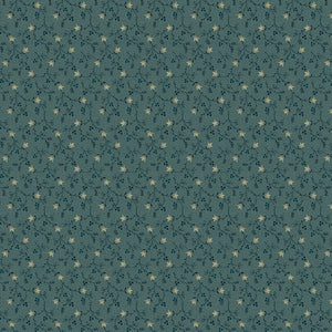 Kim Diehl, Willow Hollow - Medium Blue Tulip Vines 9985-11 puuvillakangas