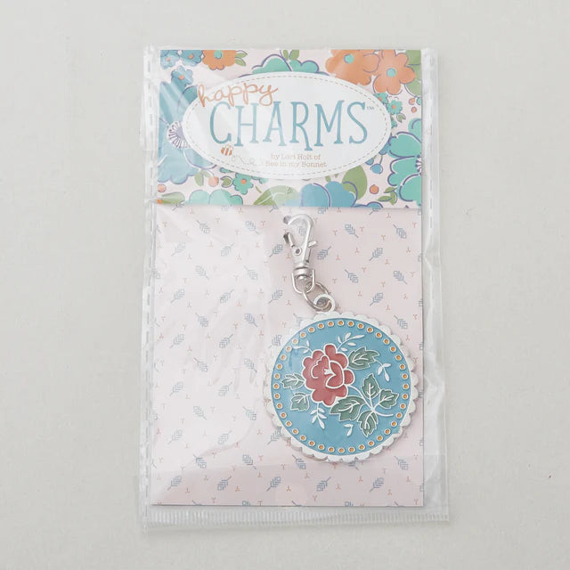 Lori Holt - Merchantile The Rose Enamel Happy Charm™ vetoketjun vedin