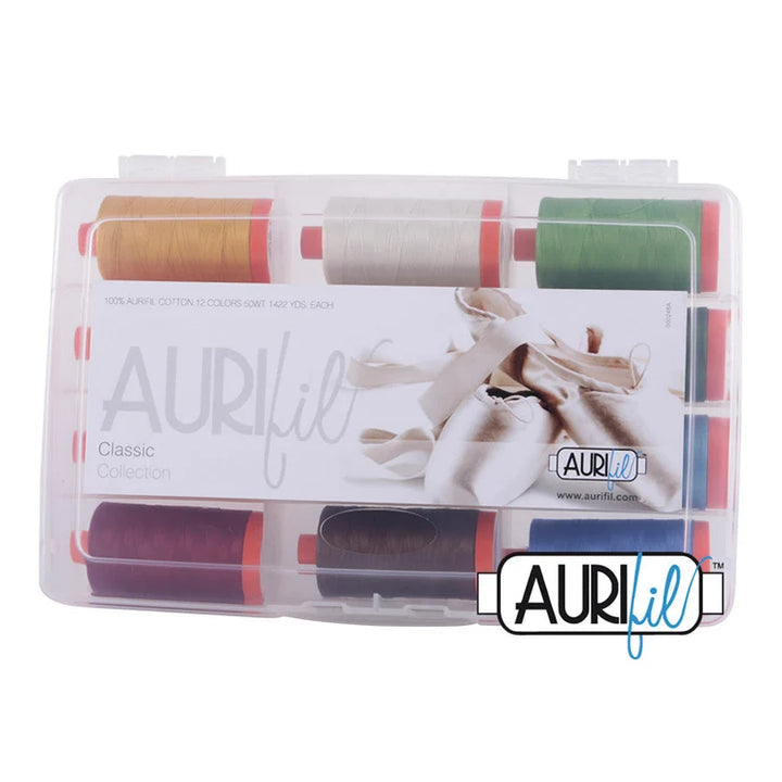 Aurifil Classic Collection 12-large spool 50wt thread set