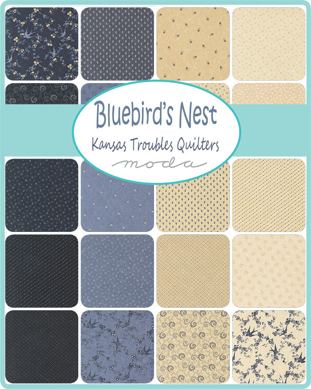 Kansas Troubles - Bluebird's Nest 5" Charm fabric bundle RP classic