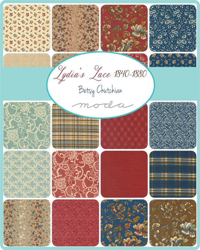 Betsy Chutcian - Lydia's Lace Fat Quarter - Cotton Fabric FQ Bundle