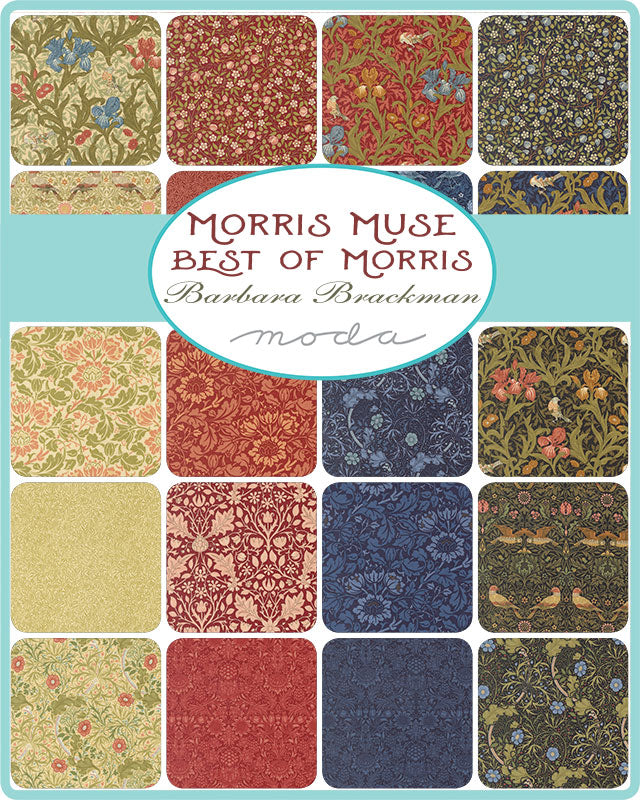 Barbara Brackman -  Morris Muse 5" Charm kangasnippu RP