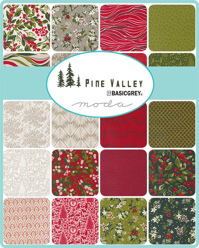 BasicGrey - Pine Valley - 5" Charm fabric bundle RP-modern