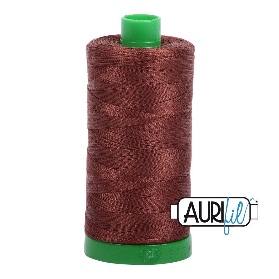 Aurifil 40wt 2360 Chocolate 100% puuvilla -ompelulanka
