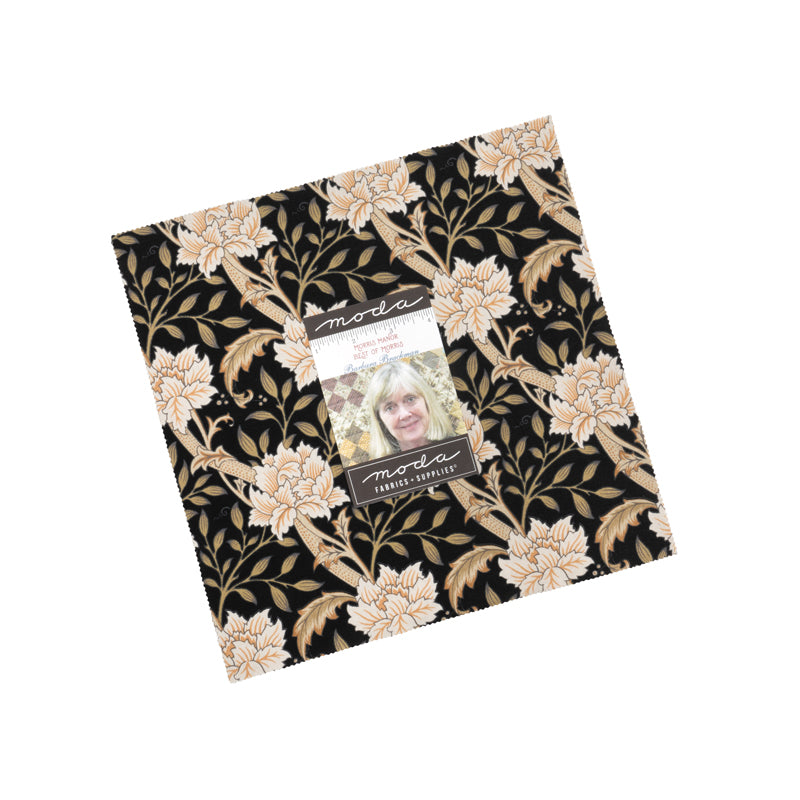 Morris Manor Layer Cake Barbara Brackman Moda – 42 x 10″ esileikattua puuvillaneliötä kukkakuviolla