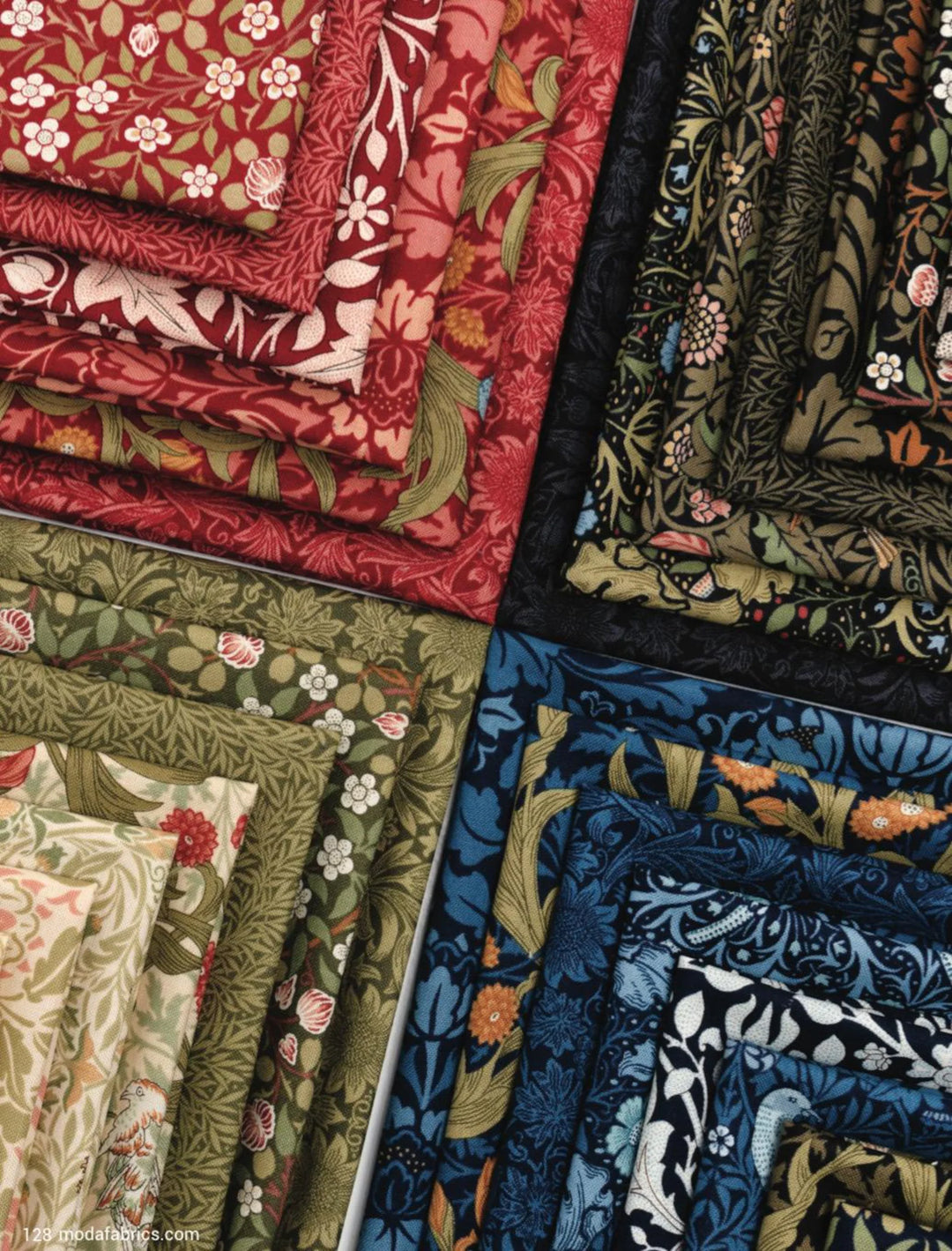 Barbara Brackman - Morris Muse roll of 42 pieces cotton fabric