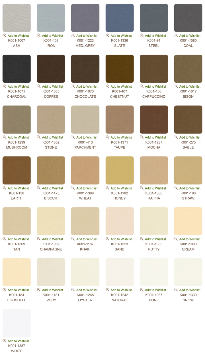 Kona Cotton Solids – Neutrals Palette Charm Pack | Robert Kaufman