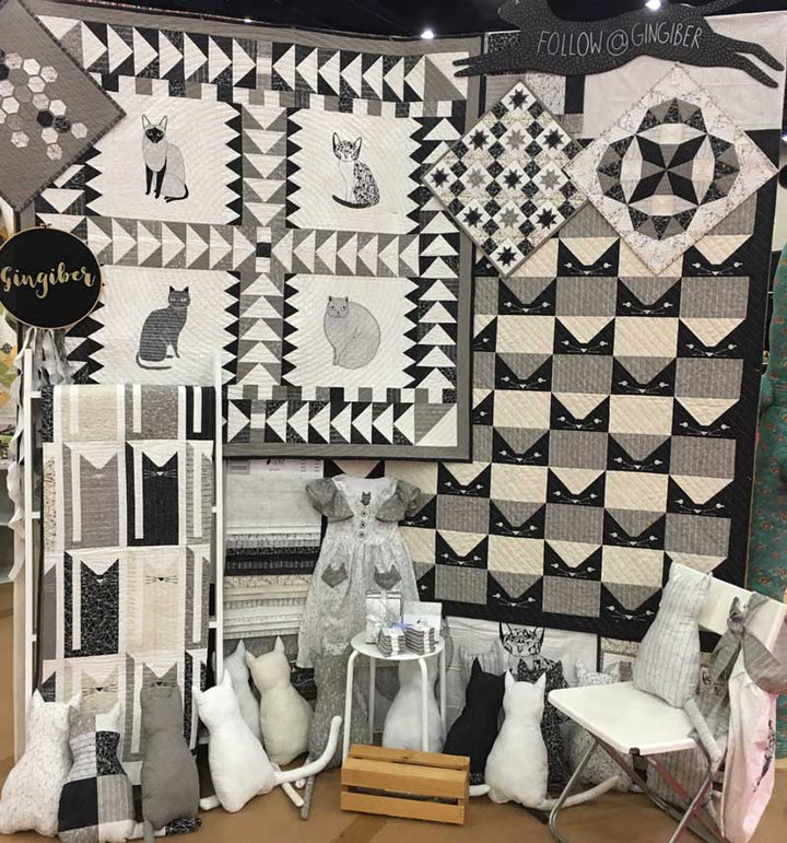 Gingiber - Catnip Cat Panel 48230-11 puuvillakangas, kissapaneeli