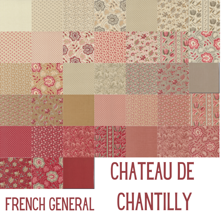 French General, Chateau de Chantilly kaitalerulla, 42 palaa, puuvillakangas