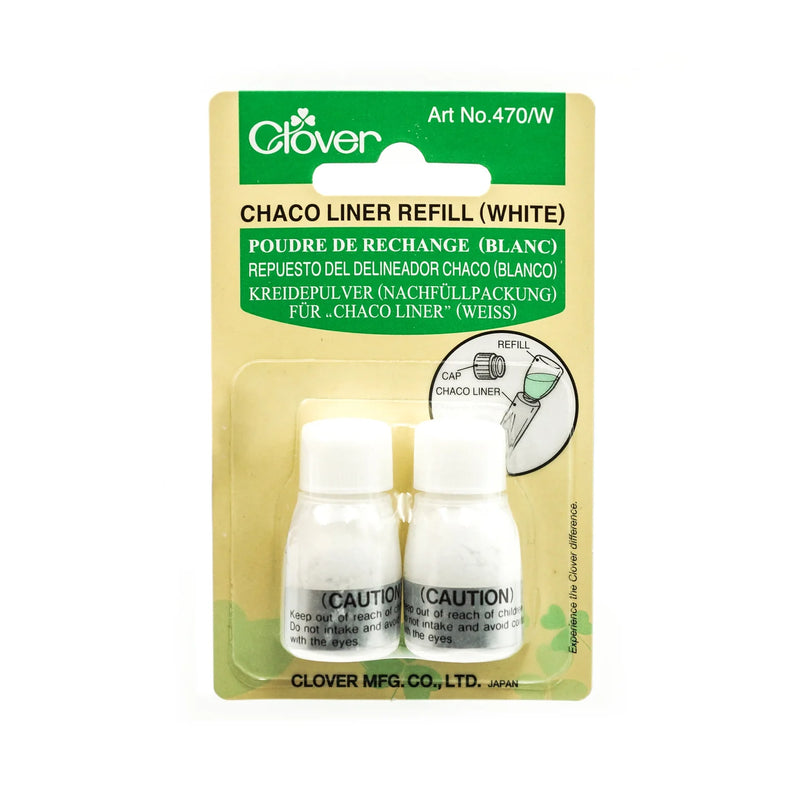 Clover Chaco Liner Pen valkoinen täyttöpakkaus 470W