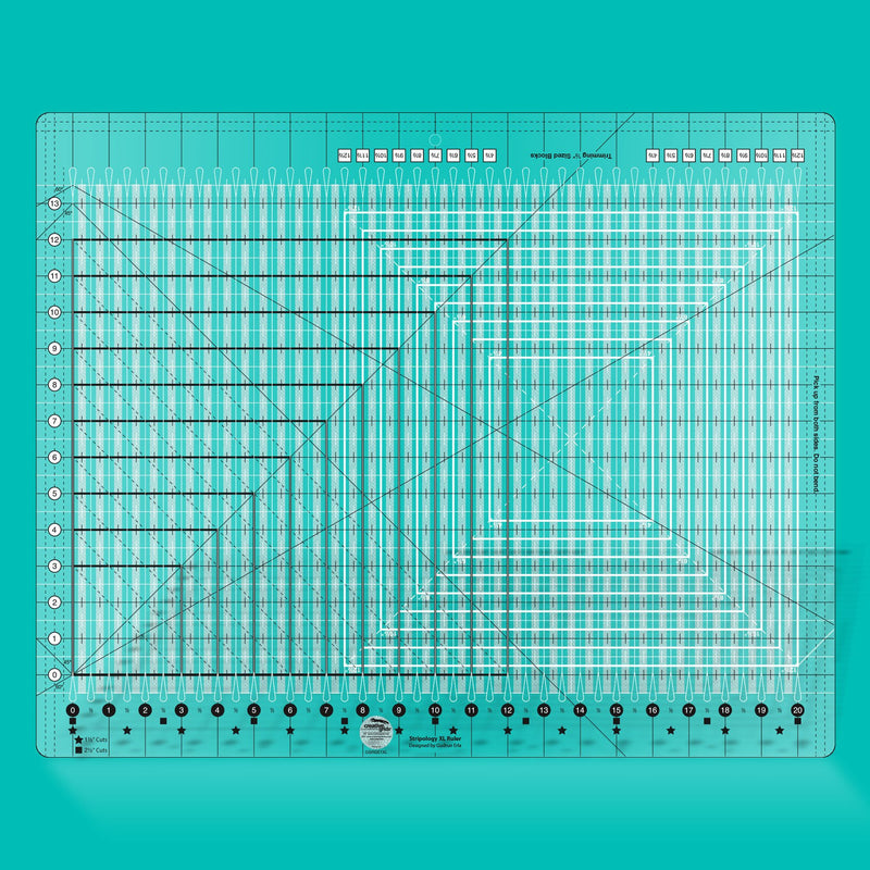  Creative Grids Stripology XL viivain CGRGE1XL, suikaleiden leikkaukseen tarkoitettu tilkkutyöviivain