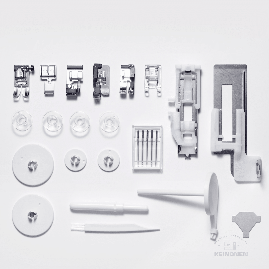 Elna eXperience 570α elektroninen ompelukone lisätarvikkeet