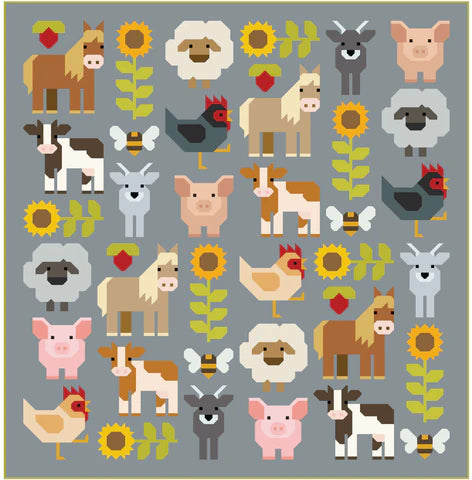 Elizabeth Hartman - Fab Farm EH-069 Patchwork Pattern (paper version)