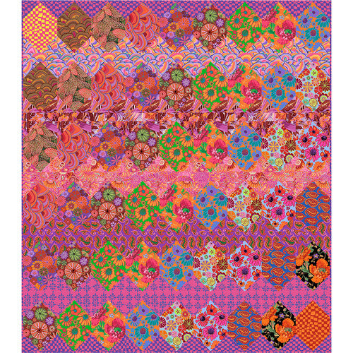 Facets Hot Quilt - Kaffe Fassett Collective - Ilmainen Tilkkutyöohje (PDF)