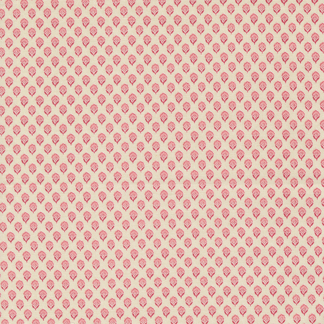 French Generalin Antoinette kokoelman Adelaide Pearl Faded Red 13957-11 puuvillakangas,