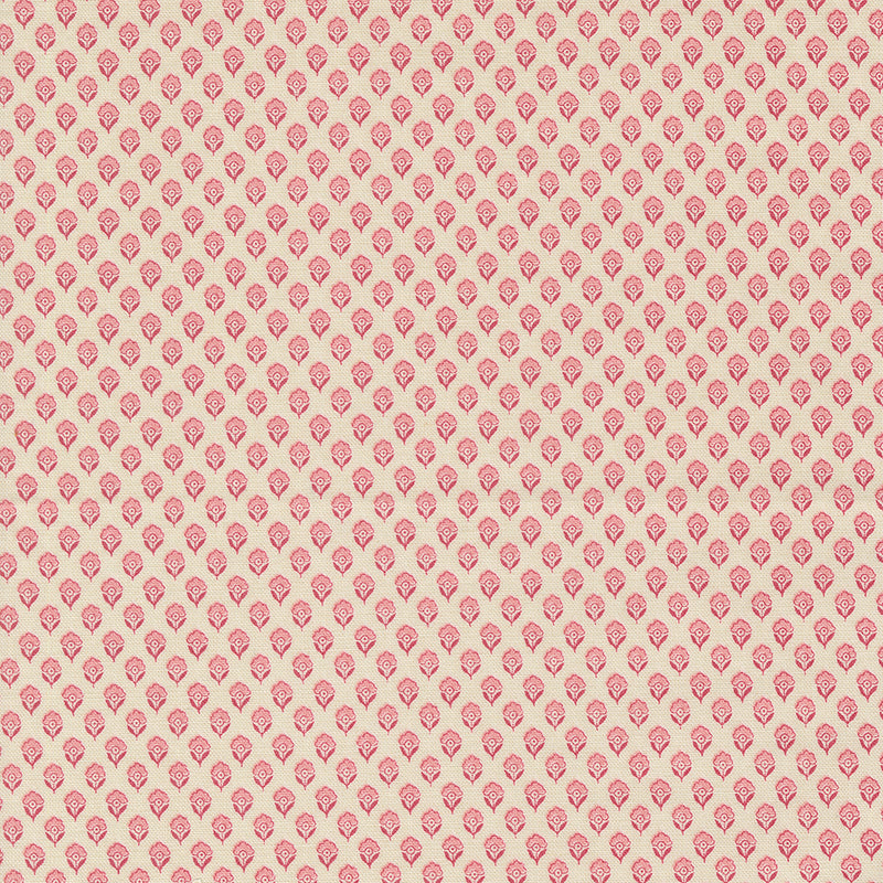 French Generalin Antoinette kokoelman Adelaide Pearl Faded Red 13957-11 puuvillakangas,