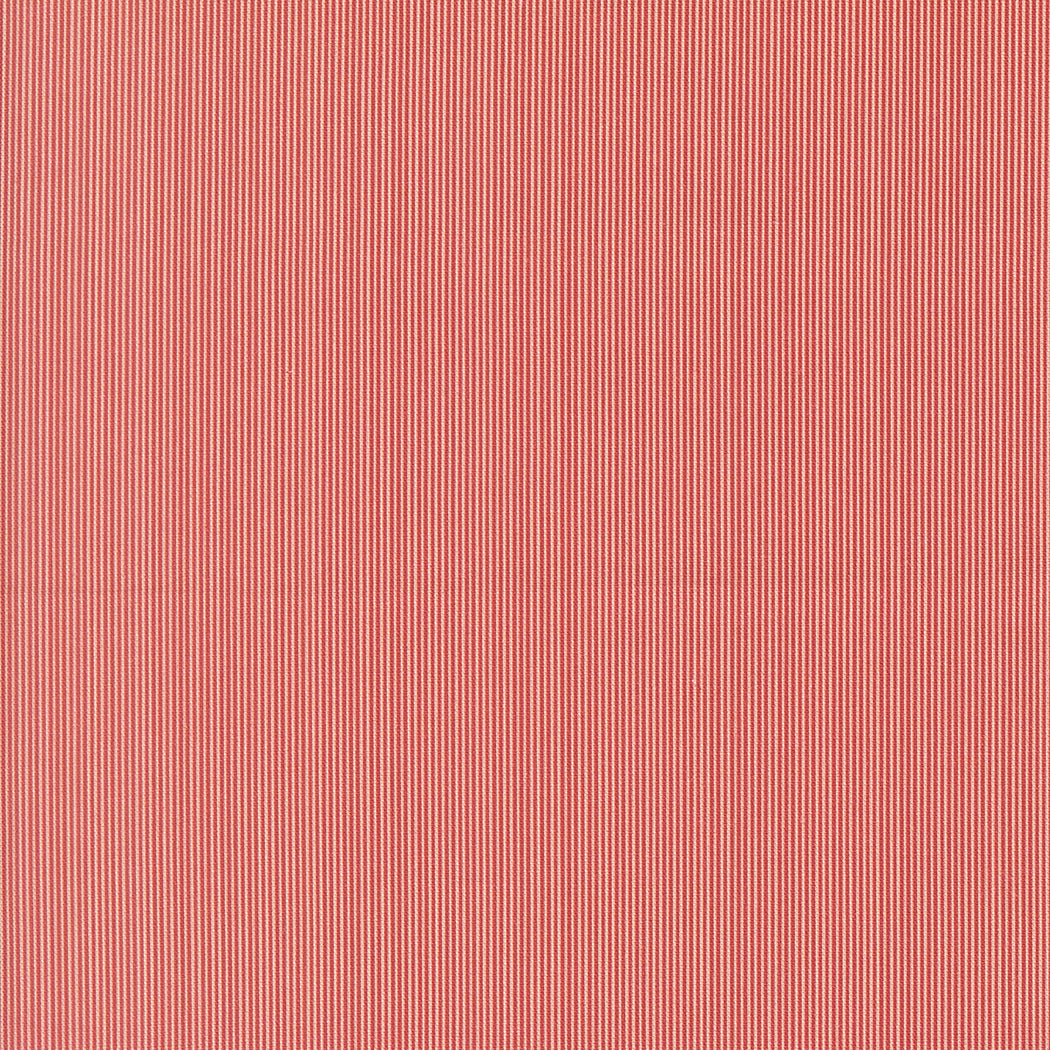 French General Le Jardin Rouge Chardon Stripes Rouge puuvillakangas tilkkutöihin