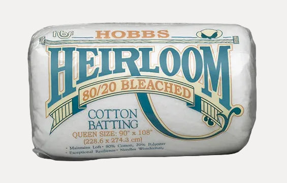Hobbs Heirloom Premium 80/20 -vanu (valkaistu), Queen