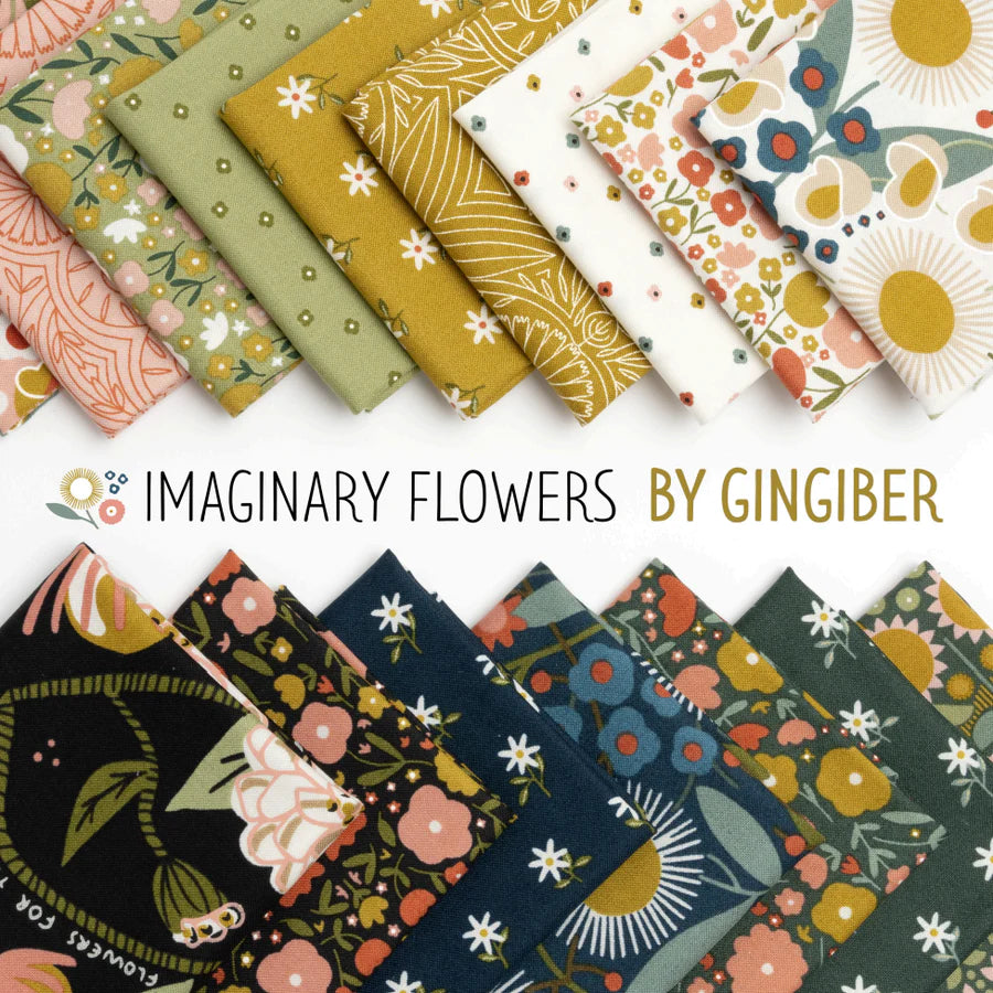 Gingiber - Imaginary Flowers - 5" Charm kangasnippu RP-moderni