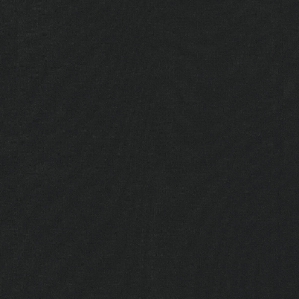 Kona Cotton Solids Black, musta yksivärinen kangas