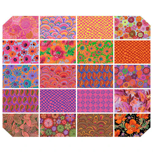 Kaffe Fassett Collective August 2024 Hot 5" Charm - kangasnippu