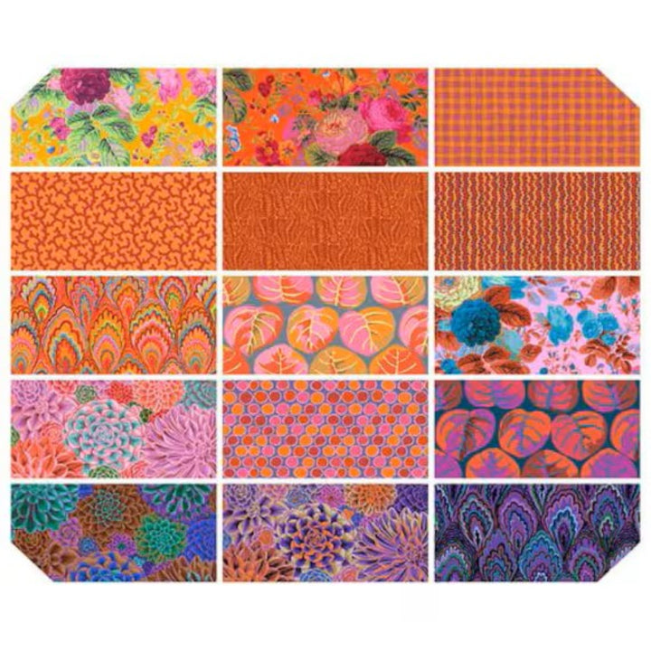 Kaffe Fassett Collective Spring 2025 Warm Layer Cake puuvillakangas nippu