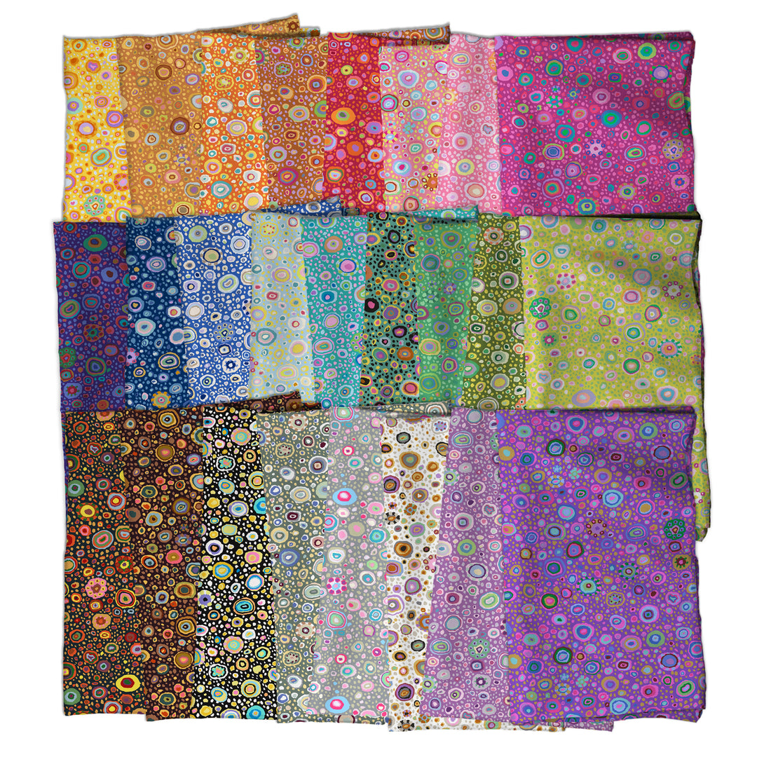 Kaffe Fassett'in ikoninen Roman Glass kokoelman kaikki kankaat