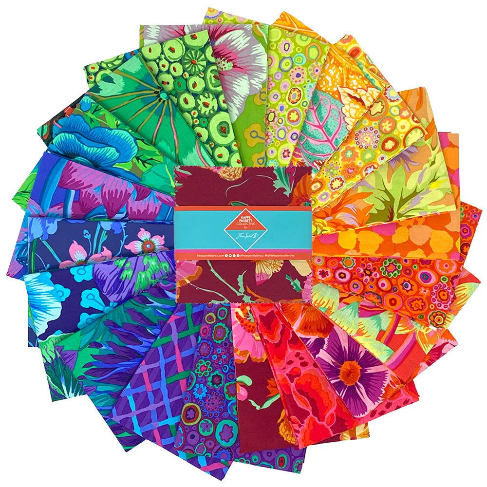 Kaffe Fassett Collectiven Classics Plus Spectrum charm nippu 42 kangaspalaa, sateenkaari