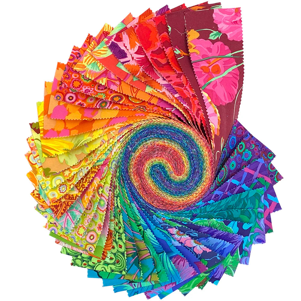 Kaffe Fassett Collectiven Classics Plus Spectrum kaitalerulla 40 kangaspalaa, sateenkaari