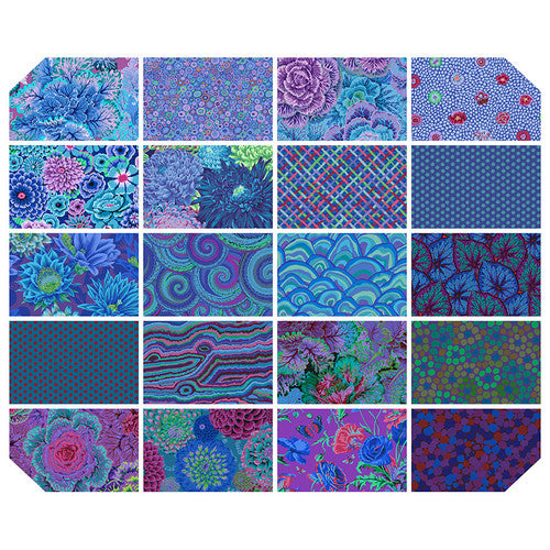 Kaffe Fassett Collectiven Classics Plus Royal charm nippu 42 kangaspalaa, sininen