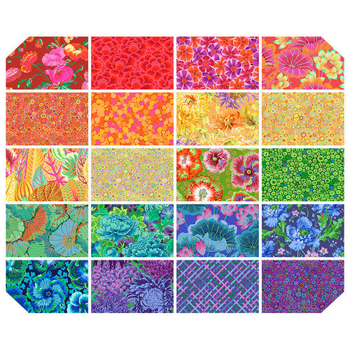 Kaffe Fassett Collectiven Classics Plus Spectrum charm nippu 42 kangaspalaa, sateenkaari