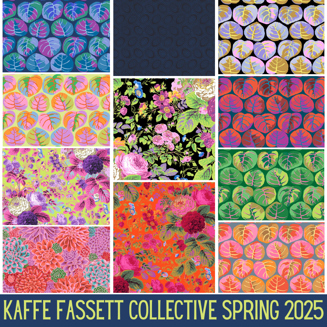 Kaffe Fassett Collective Spring 2025 puolen metrin nippu, 11 kpl