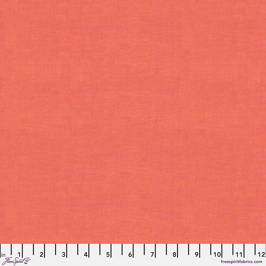 Kaffe Fassett Shot Cottons Persimmon SCGP136.PERSIMMON yksivärinen puuvillakangas