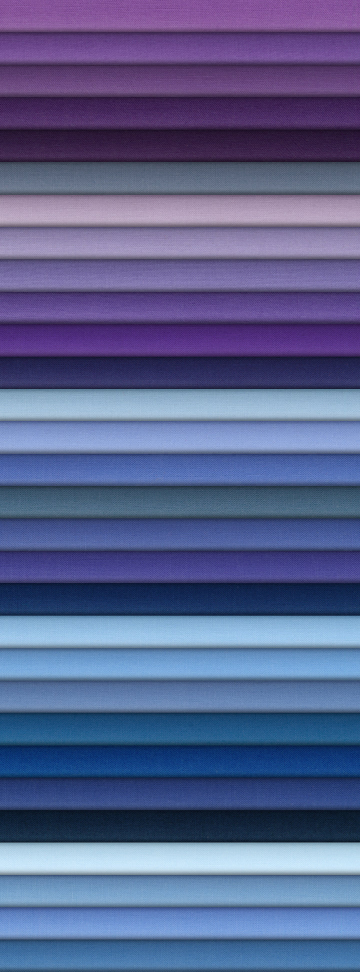 Kona Cotton Solids Tanzanite palette