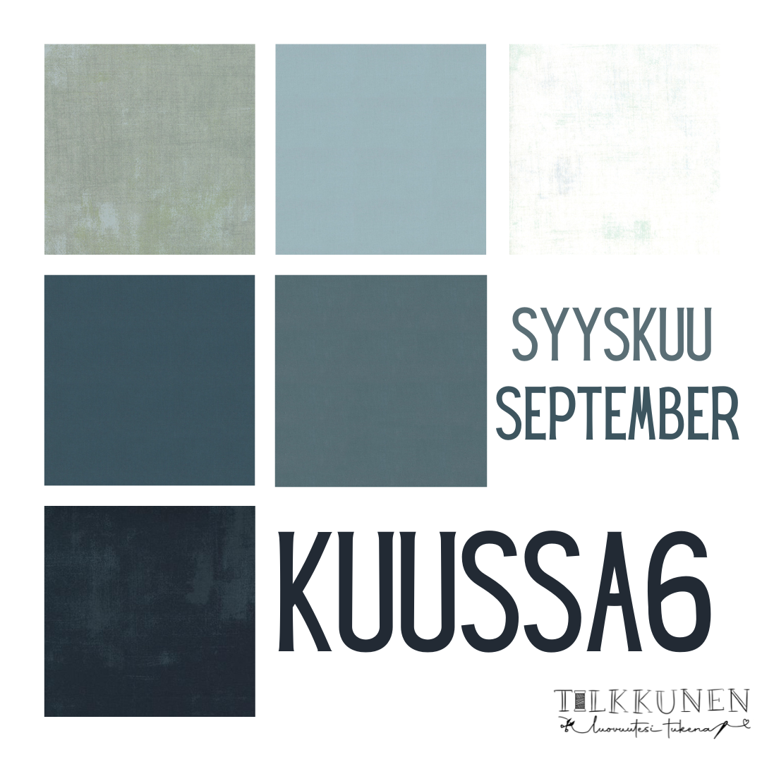 Kuussa6 Fat Quarter nippu 2024-09 syyskuu