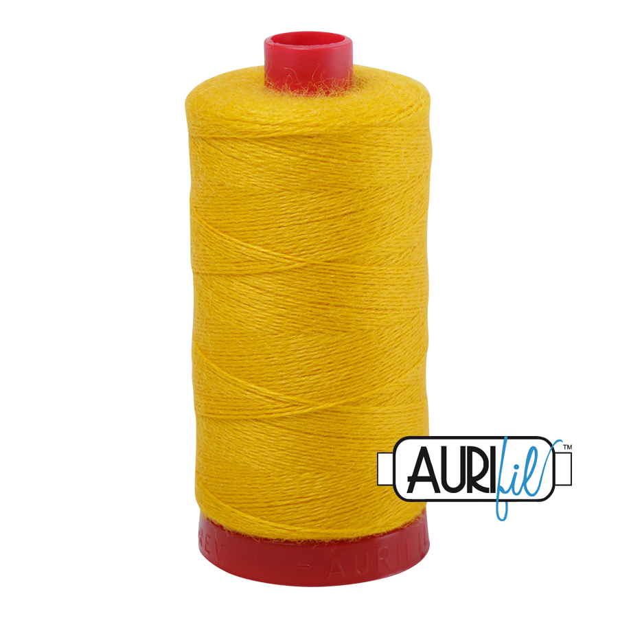 Aurifil Wool 12wt 8135 Gold villasekoite -ompelulanka