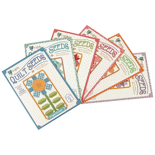 Lori Holt Prairie Quilt Seeds -ohjeet, kukkablogit