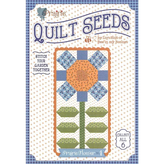Lori Holt Prairie Quilt Seeds 1 -tilkkutyökaava – kukkablokki