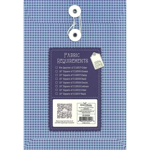 Lori Holt Prairie Quilt Seeds 1 -tilkkutyökaava – kukkablokki