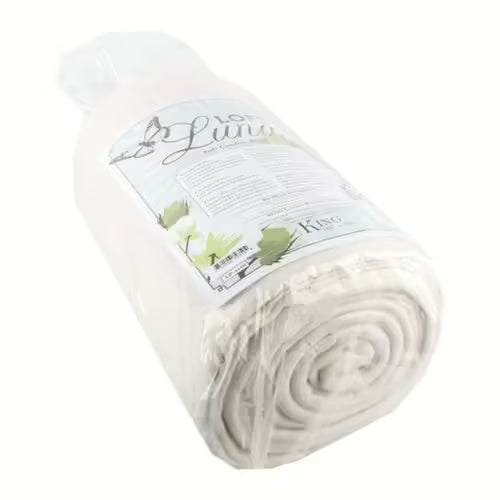 Luna EV Blend King bambu-puuvilla vanu 305 × 305 cm – antibakteerinen ja hypoallergeeninen luonnonkuituvanu tilkkutöihin ja peittoihin.