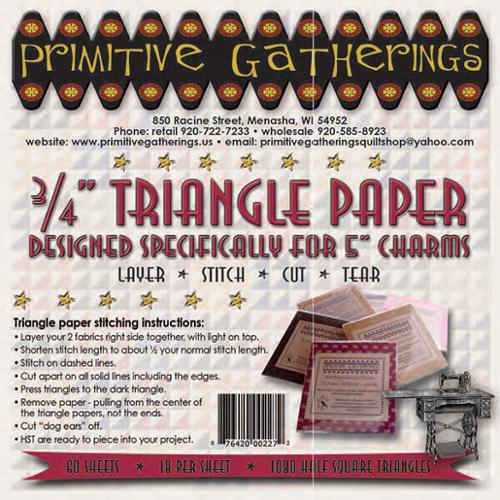 Kolmiopaperi - Triangle Paper for Charms 3/4" PRI-227
