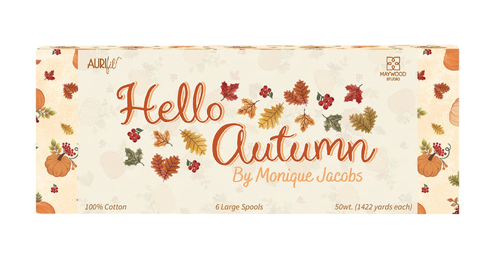 Aurifil Hello Autumn 50wt 6 kpl ompelulankapaketti